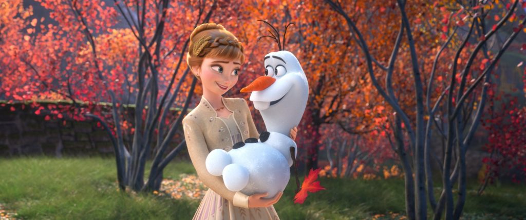Anna e Olaf em Frozen 2